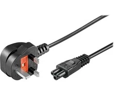 MicroConnect Maitinimo laidas UK - C5 1m juodas
