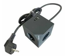 MicroConnect Power Cube, 3 Schuko outlets