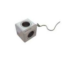 MicroConnect PowerCube extended dvigubas USB + 4 kištukiniai lizdai su 1,5 metro laidu
