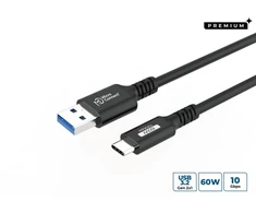 Microconnect USB3.2AC4, 4 m, USB C, USB A, USB 3.2 Gen 2 (3.1 Gen 2), juodas