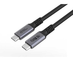 USB kabelis MicroConnect USB-C - USB-C 0,5 m juodas (USB4CC05-240W)