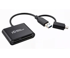 Skaitytuvas MicroConnect Premium USBA/C į kelių kortelių (MC-SDREADER)