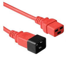 Maitinimo kabelis MicroConnect „Microconnect PE2019R18“ maitinimo kabelis raudonas 1,8 m C20 skydelis C19 skydelis