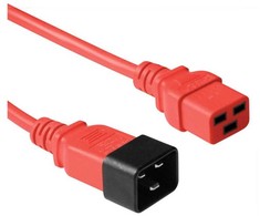 Maitinimo kabelis MicroConnect PE2019R09 maitinimo kabelis raudonas 0,9 m C20 panelis C19 panelis