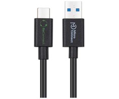 Kabelis USB MicroConnect USB-A - USB-C 0.25 m Juodas (ECO-USB3.2CA0.25*)