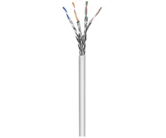 MicroConnect KAB031-100 kabelis ritėje 100 m Cat 6a S/FTP LSZH, pilkas