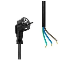 MicroConnect „Schuko“ atviro galo maitinimo laidas 5 m, juodas