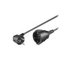 MicroConnect Schuko galios prailginimas M-F 10m Kampinis Schuko
