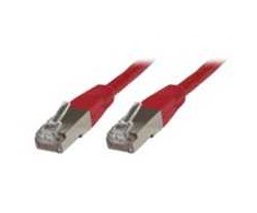 MicroConnect SSTP CAT6 50M Raudona LSZH