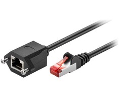 „MicroConnect“ tinklo kabelis CAT6 F/UTP 0,5 m Juodas (STP6005SEXT)