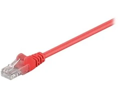 MicroConnect RJ- 45 / RJ- 45 kt.5E U / UTP Raudona 0,25m (B-UTP50025R)