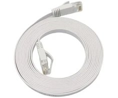 MicroConnect U/UTP CAT6A 2 m Baltas Flat