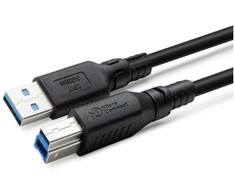 Kabelis USB MicroConnect USB-A - USB-B 3 m Juodas (USB 3.2 A-B Gen 1 Cable LSZH,)