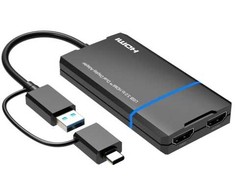 Adapteris AV MicroConnect Microconnect MC-USB3.1CHDMIX2-2IN1 bez kategorii