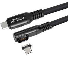 Kabelis USB MicroConnect USB-C - USB-C 0.15 m Juodas (USB-C to USB-C cable 0.15m)