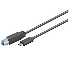 Kabelis USB MicroConnect USB-C - USB-B 1.8 m Juodas (USB3.1CB2)