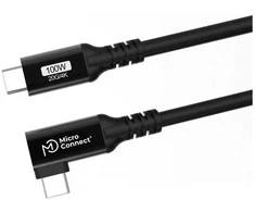 „Microconnect USB3.2CC015-A“, 0,15 m, USB C, USB C, USB 3.2 Gen 2x2, 20 Gbit/s, Juoda