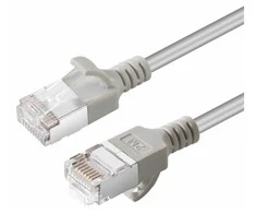 „Microconnect“ V-FTP6A03-SLIM, 3 m, „Cat6a“, U/FTP (STP), RJ-45, RJ-45, pilkas