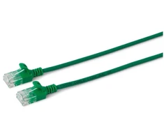 MicroConnect U/UTP CAT6 0.15M Žalias Slim,