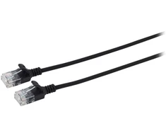 MicroConnect U / UTP CAT6 0.3M Juodas cienki (V-UTP6003S-SLIM)