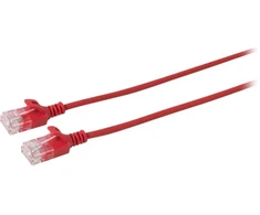 Microconnect V-UTP602R-SLIM, 2 m, Cat6, U/UTP (UTP), RJ-45, RJ-45, Raudona