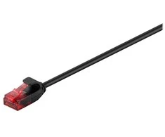 MicroConnect RJ-45 / RJ-45 cat.6 U / UTP Juodas 7,5 m (V-UTP6075S-SLIM)