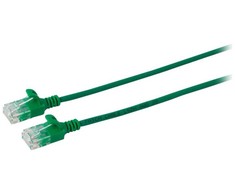 Microconnect V-UTP6A01G-SLIM, 1 m, Cat6a, U/UTP (UTP), RJ-45, RJ-45, Žalias