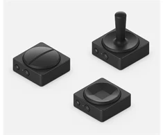 Microsoft Adaptyvinis dviejų mygtukų įrenginys verslui, klaviatūra, Bluetooth/USB, juoda, Microsoft Adaptive Hub, baterija, integruota