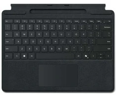 Microsoft „Surface Pro“ klaviatūra su plonu rašikliu verslui, AZERTY, prancūzų k., jutiklinė planšetė, Microsoft, „Surface Pro 10“ verslui, „Surface Pro 9“ verslui, „Surface Pro 8“ verslui, „Surface Pro X“..., juoda