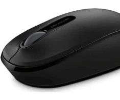 Pelė Microsoft 1850, Ambidextrous, Optinė, RF belaidė, 1000 DPI, Juodas