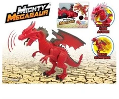 Hedo Mighty Megasaur 30 CM Baterija valdomas vaikštantis drakonas
