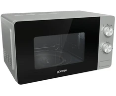 Gorenje MO20E1S, Virš viryklės, Mikrobangų krosnelė be padengimo, 20 l, 800 W, Rotacinis, Juoda, Nerūdijančiojo plieno
