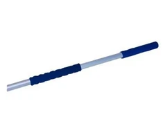 Minatol Handelsselskab Aps Teleskopinė rankena, Minatol aliuminis, plastikas ir putplastis, L: 1-1,8 m, chromas/mėlyna