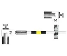 Mobilis T Lock - Slim Twin Rotating sec.lock -Compatible MK