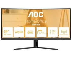Monitorius AOC B3 CU34B3E, 86.4 cm (34"), 3440 x 1440 pikselių, Wide Quad HD, LED, 4 ms, Juodas
