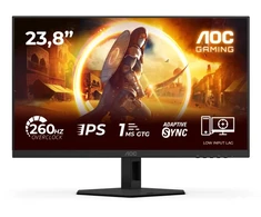 Monitorius AOC G4 24G4ZRE, 60.5 cm (23.8"), 1920 x 1080 pikselių, Full HD, LED, 1 ms, Juodas, Raudona