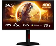 Monitorius AOC | 25G4KUR | 25 " | Fast IPS | FHD | 16:9 | 420 Hz | 1 ms | 1920 x 1080 pikselių | 350 cd/m² | HDMI jungtys quantity 2 | Juodas