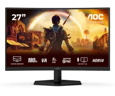 Monitorius AOC G4 C27G42E, 68.6 cm (27"), 1920 x 1080 pikselių, Full HD, LED, 1 ms, Juodas, Raudona