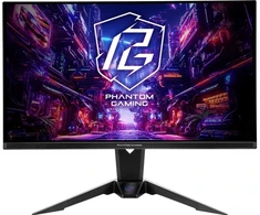 Monitorius Asrock PGO27QFV, 68.6 cm (27"), 2560 x 1440 pikselių, Quad HD, QD-OLED, 0.03 ms, Juodas
