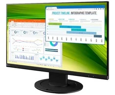 Monitorius EIZO FlexScan EV2360-BK, 57.1 cm (22.5"), 1920 x 1200 pikselių, WUXGA, LCD, 5 ms, Juodas