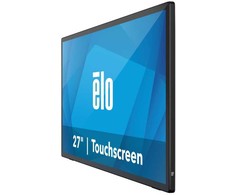 ELO Touchsystems Elo 2770L 27 colių pločio LCD monitorius, Full HD, projektuojamas talpinis 10 prisilietimų, USB valdiklis, skaidrus, nulinis rėmelis, sulankstomas stovas, VGA, DP ir HDMI vaizdo sąsaja, Juodas, visame pasaulyje