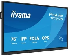 Monitorius Iiyama TE7513A-B2AG 75IN UHD IR 40P - TOUCH AG WITH INTERACTIVE ANDROI
