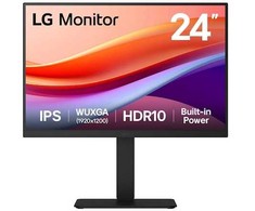 Monitorius LG 24BA55W-B, 61 cm (24"), 1920 x 1200 pikselių, WUXGA, 5 ms, Juodas