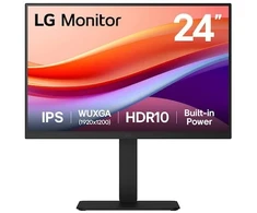 Monitorius LG 24BA55W-B, 61 cm (24"), 1920 x 1200 pikselių, WUXGA, 5 ms, juodas