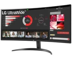 Monitorius LG 34WR50QK-B, 86,4 cm (34"), 3440 x 1440 pikselių, „Wide Quad HD“, 5 ms, Juoda