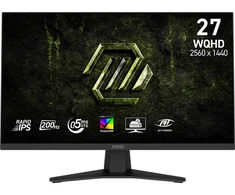Monitorius MSI MAG 274QF E20, 68.6 cm (27"), 2560 x 1440 pikselių, Wide Quad HD, LCD, 0.5 ms, Juodas