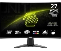 Monitorius MSI MAG 27CQ6F - 180Hz | QHD | 27'' | Rapid VA | 1ms