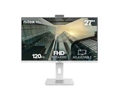 Monitorius Nilox NXM27RWEB02W, 68,6 cm (27"), 1920 x 1080 pikselių, „Full HD“, LED, 4 ms, Balta
