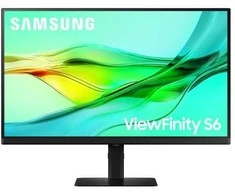 Monitorius Samsung ViewFinity S6 S27D602USU - LED ekranas - USB - 27" - 2560 x 1440 QHD @ 100 Hz - IPS - 350 cd/m² - 1000:1 - HDR10 - 5 ms - HDMI, 2xDisplayPort, USB-C - juodas