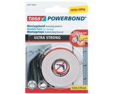 Tesa Powerbond dvipusė juosta, 19 mm x 1,5 m